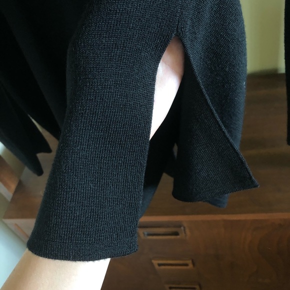 SOLD • black minimal long knit cardigan - Picture 5 of 6